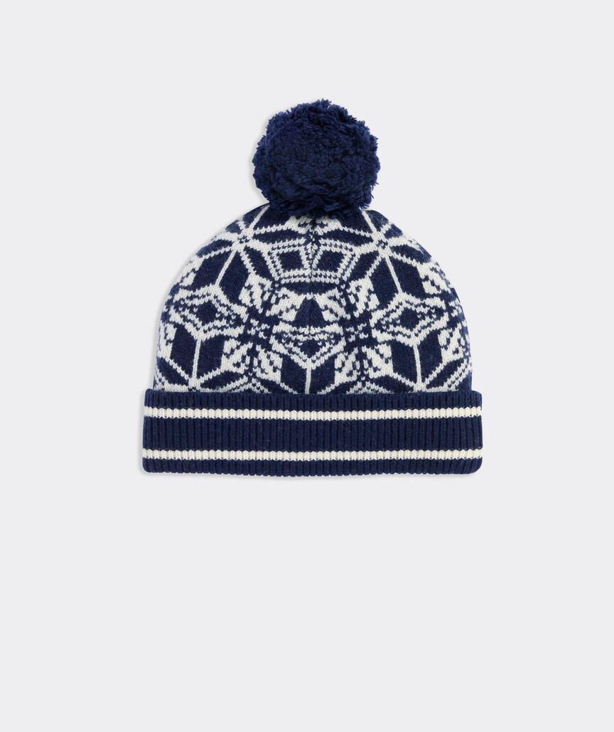 Merino Wool Nordic Fair Isle Beanie Product Image