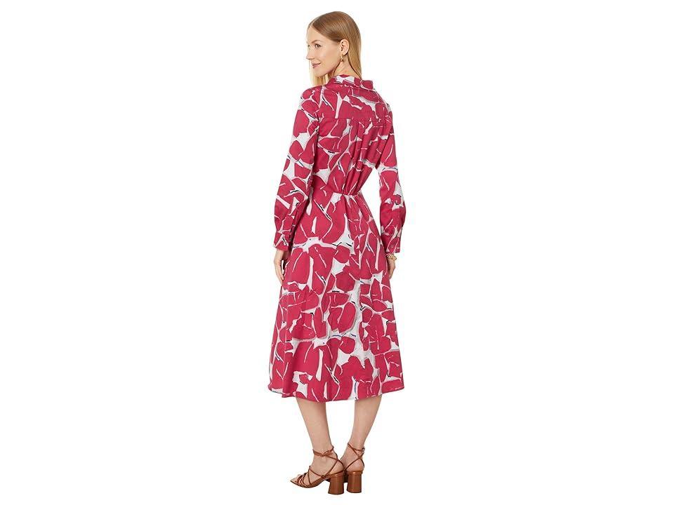 Womens Plus Size Jessie FLoral Cotton Tie-Waist Dress Product Image