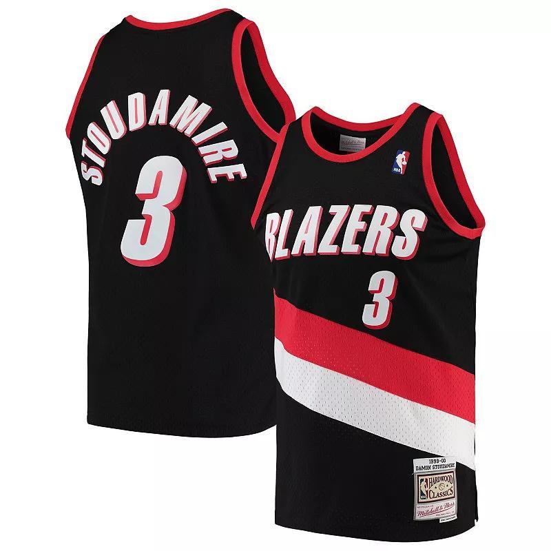 Damon Stoudamire Portland Trail Blazers Mitchell & Ness Hardwood Classics Swingman Jersey - Black, Men's, Size: Small Product Image