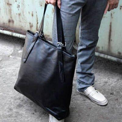 Faux Leather Tote Bag Product Image