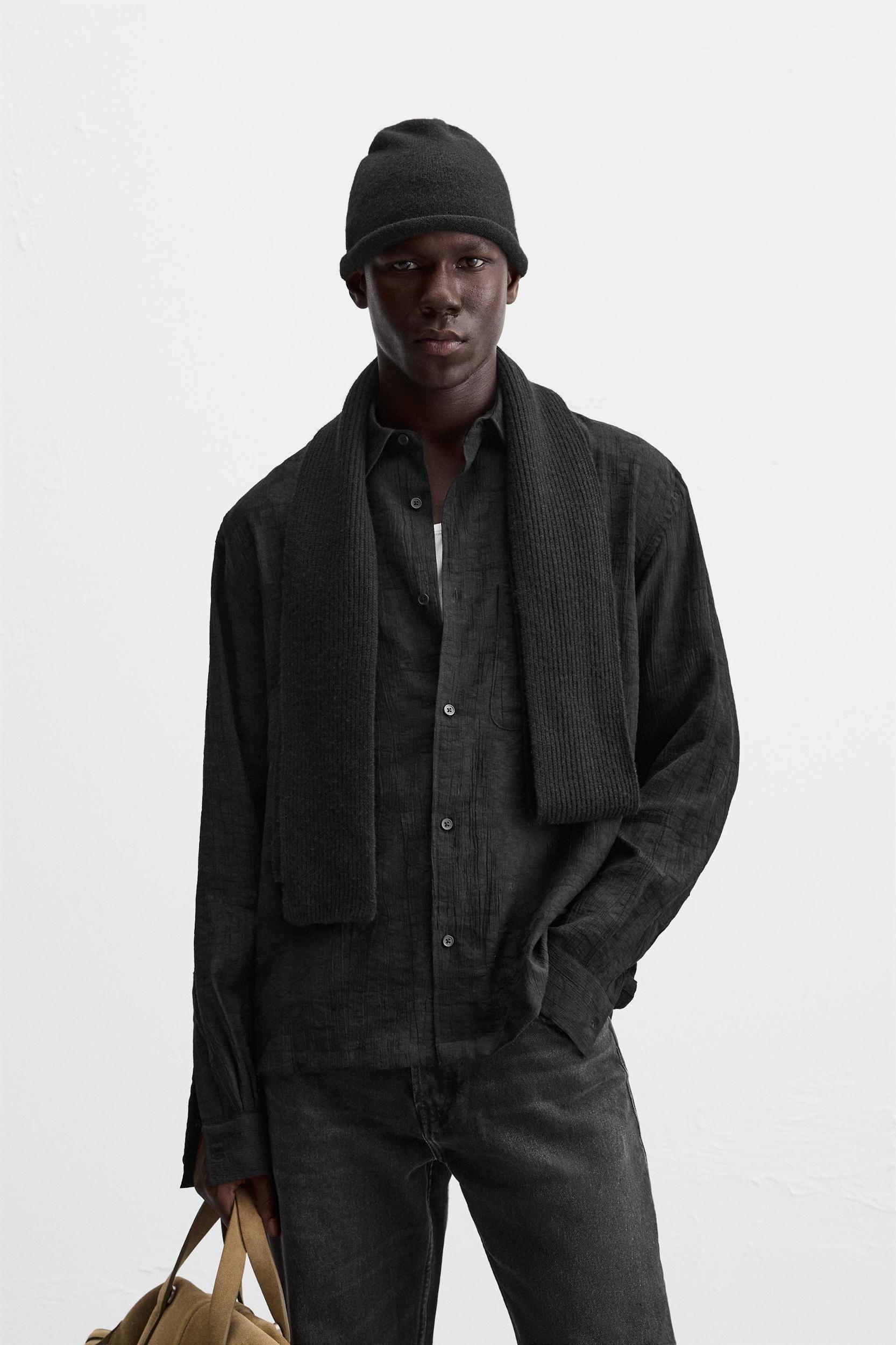 VISCOSE BLEND JACQUARD SHIRT Product Image