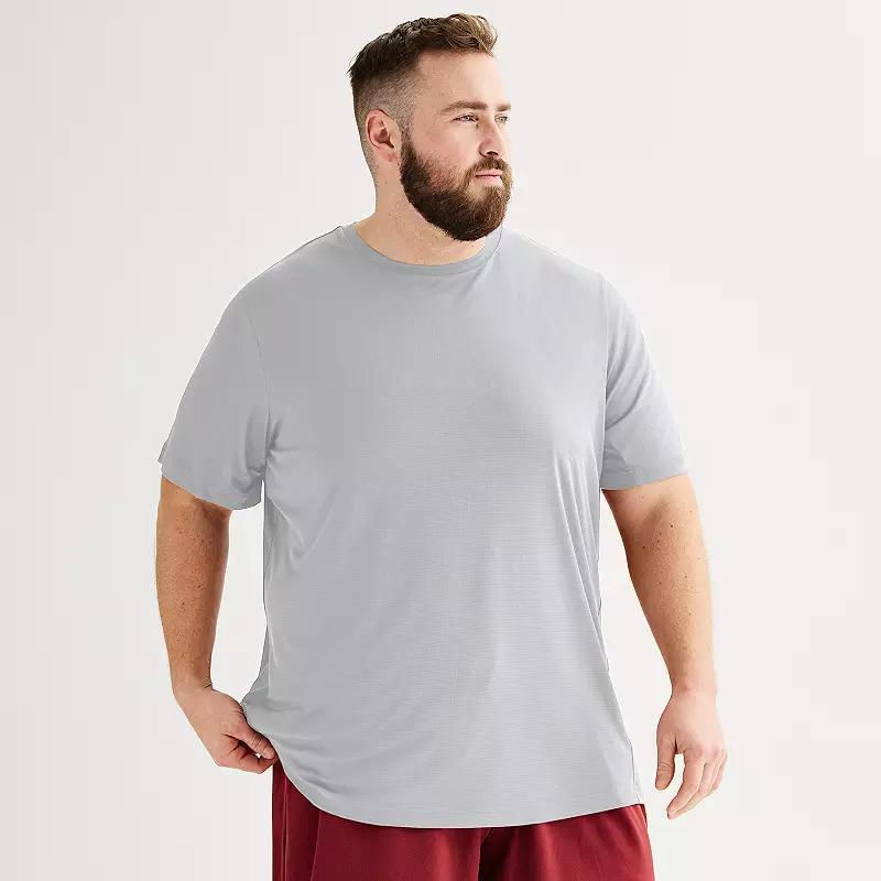 Big & Tall Tek Gear® Dry Tek Tee, Men's, Size: XL Tall, Red Grid Product Image