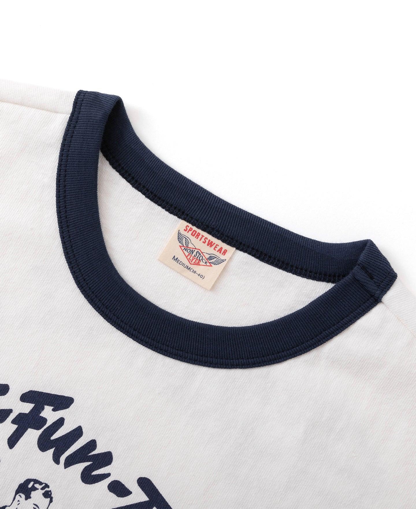 Retro Motorcycle Rider Printed T-Shirt - White Product Image