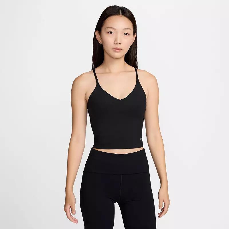 Women's Nike Indy Light Support Padded Sports Bra Tank Top, Size: Large, Black Product Image