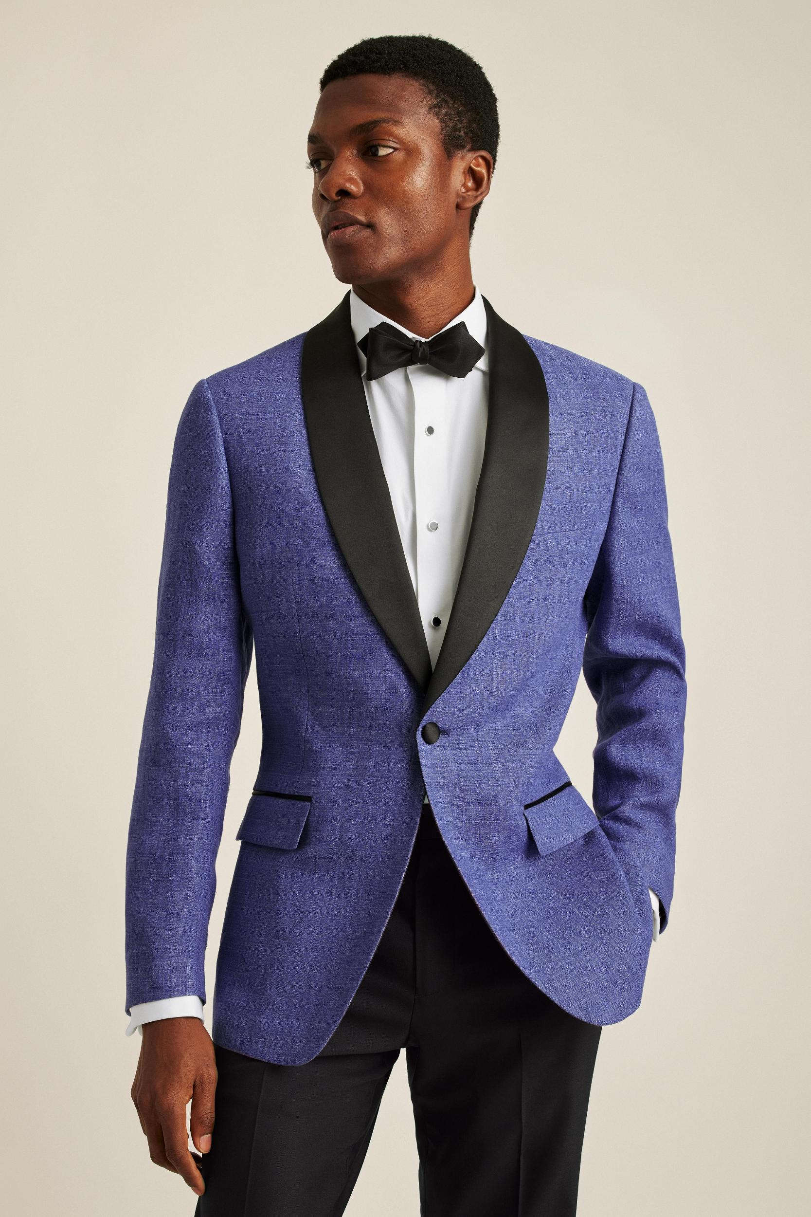 Italian Linen Tuxedo Jacket Product Image