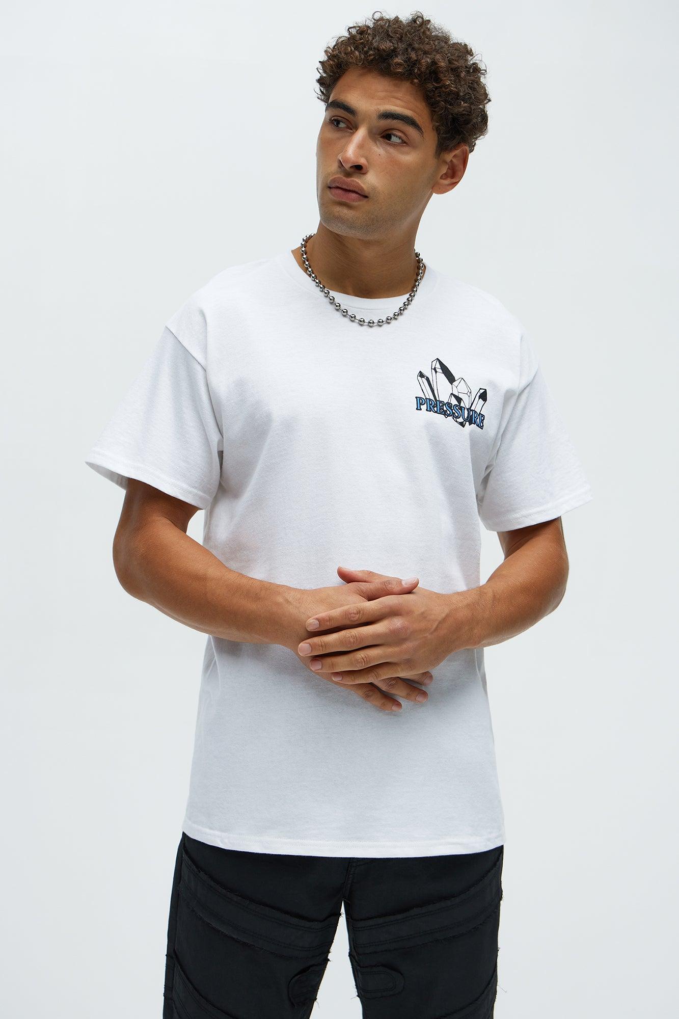 Pressure Diamonds Short Sleeve Tee - White Product Image