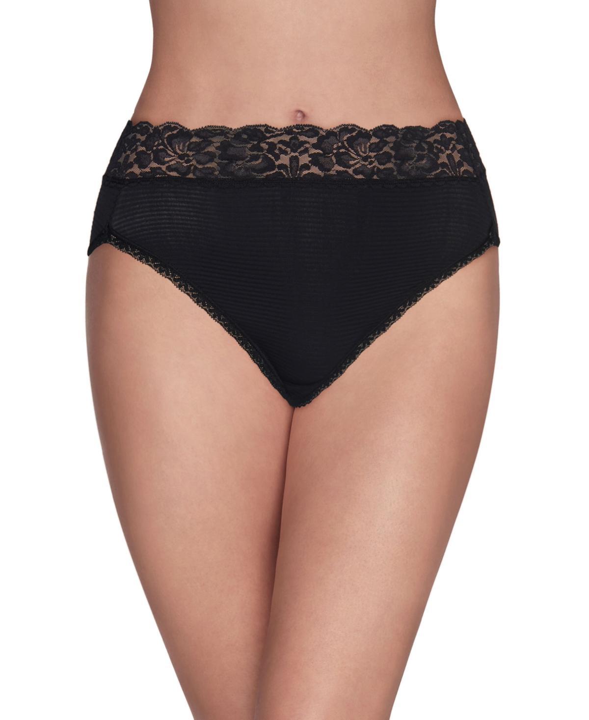 Womens Vanity Fair Lingerie Flattering Lace Hi-Cut Panty 13280 Product Image