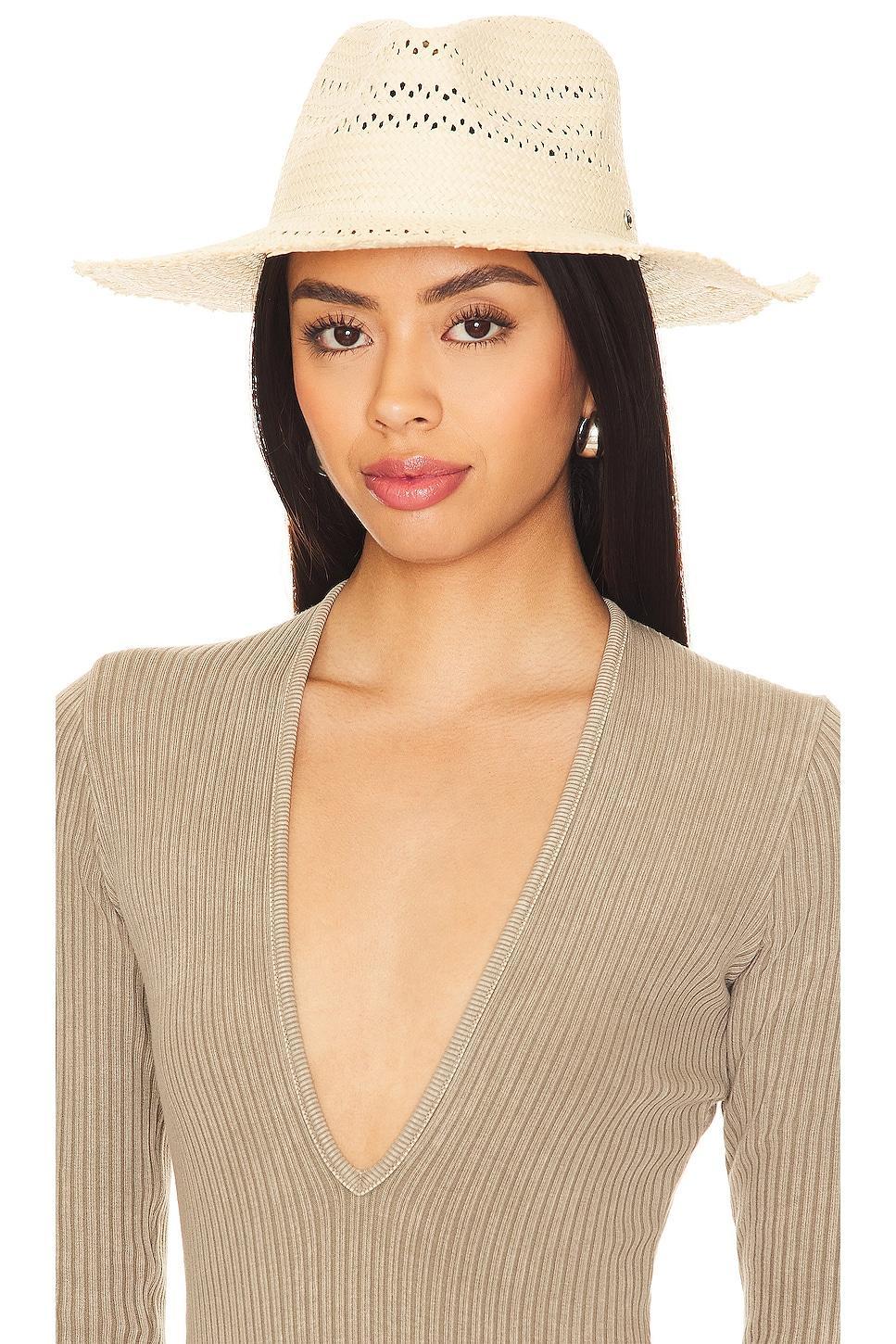 Womens Elle Perforated Straw Fedora Product Image