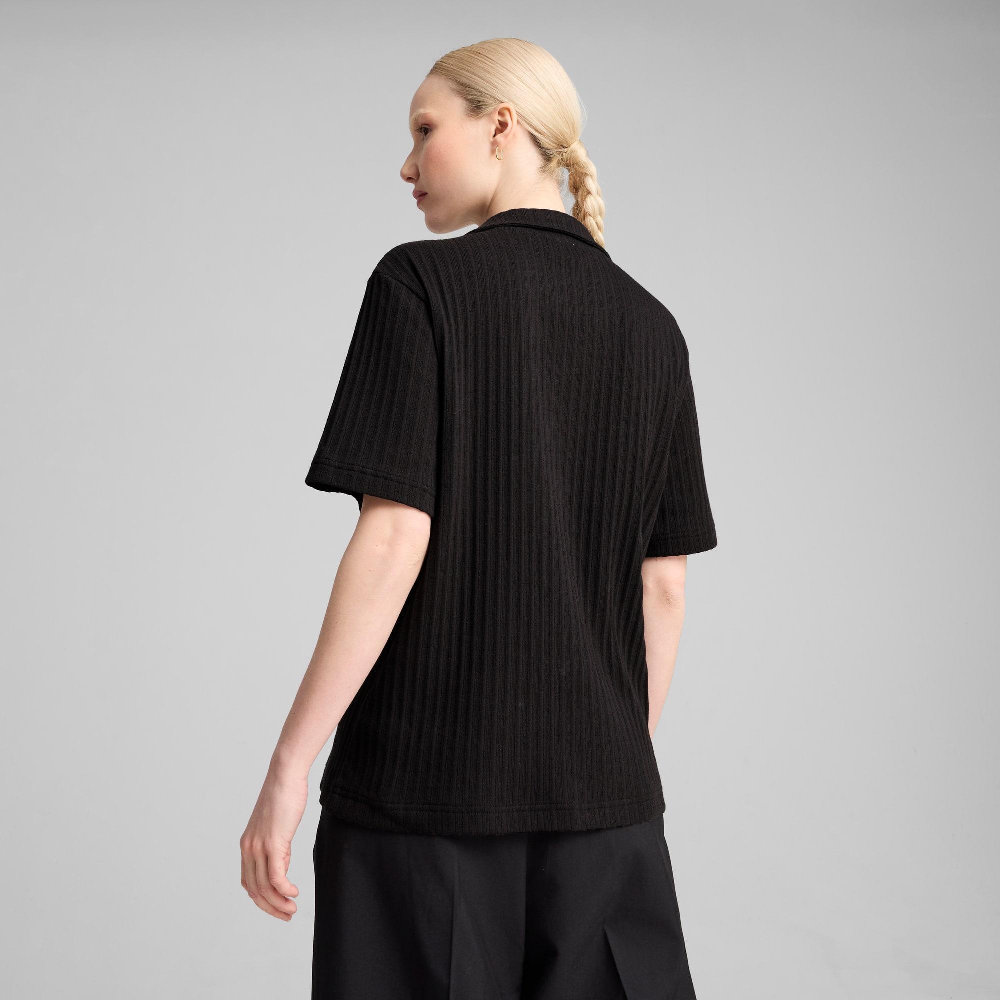WARDROBE ESSENTIALS Women's Pointelle Shirt Product Image