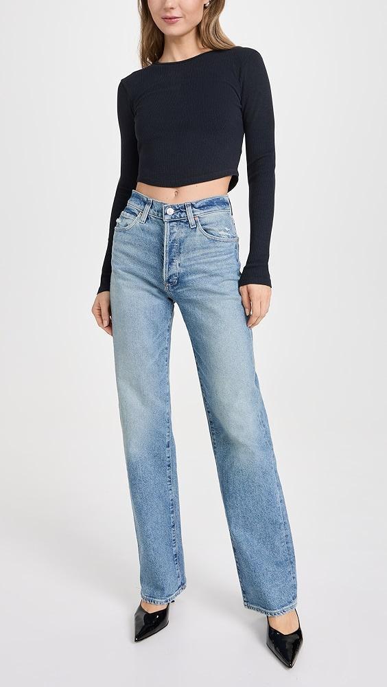 PAIGE Sawyer Wide Leg 32" Jeans | Shopbop Product Image