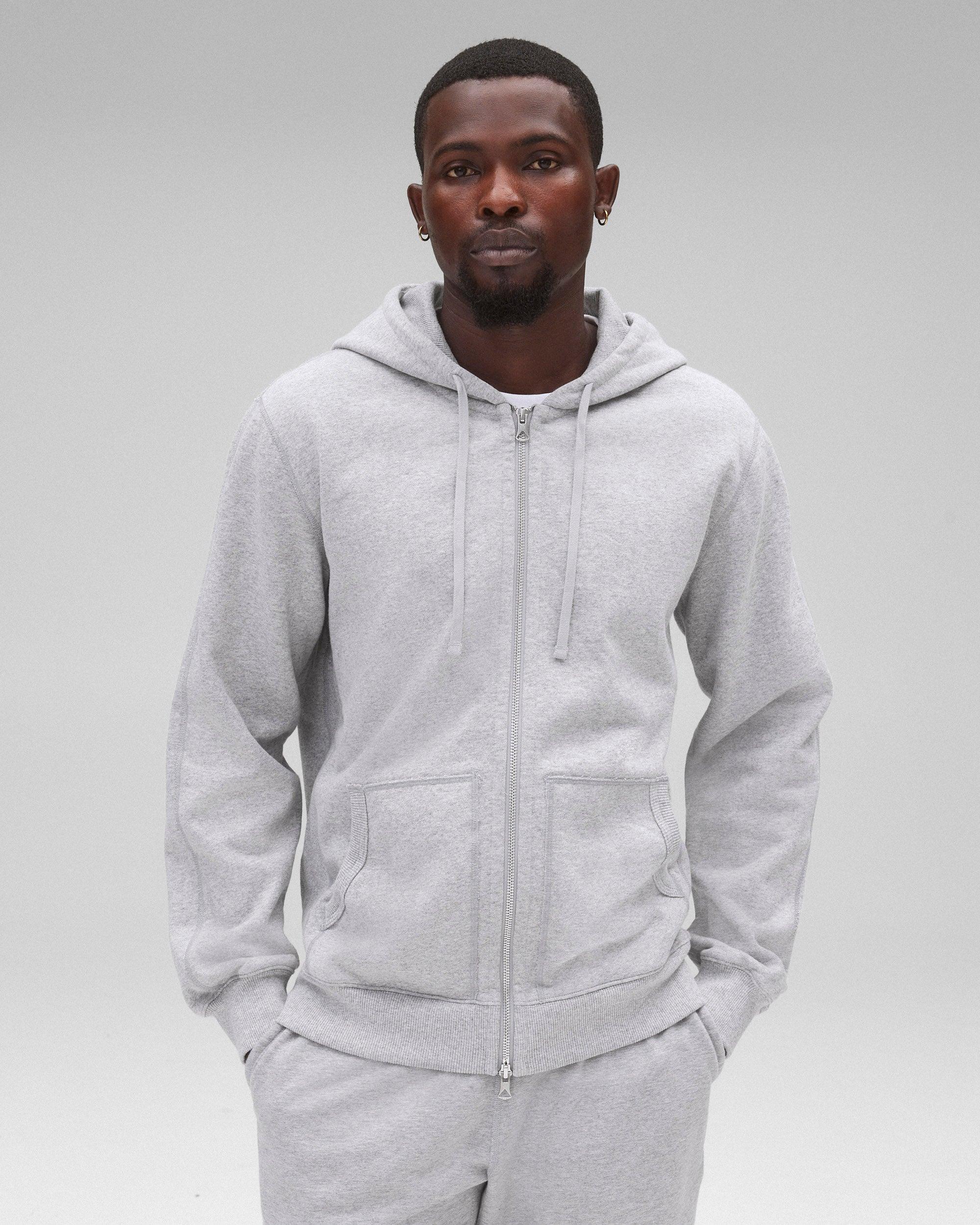 Midweight Terry Half Zip Standard Hoodie Male Product Image
