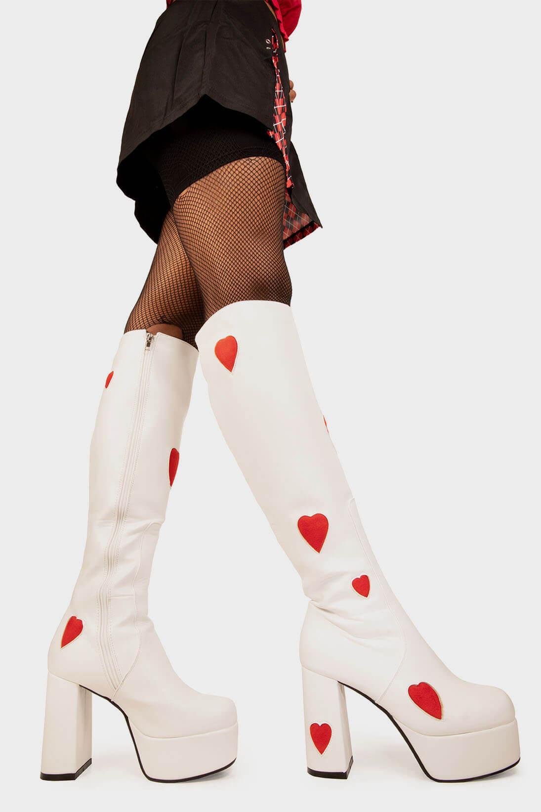 Jam Tarts Platform Knee High Boots Product Image