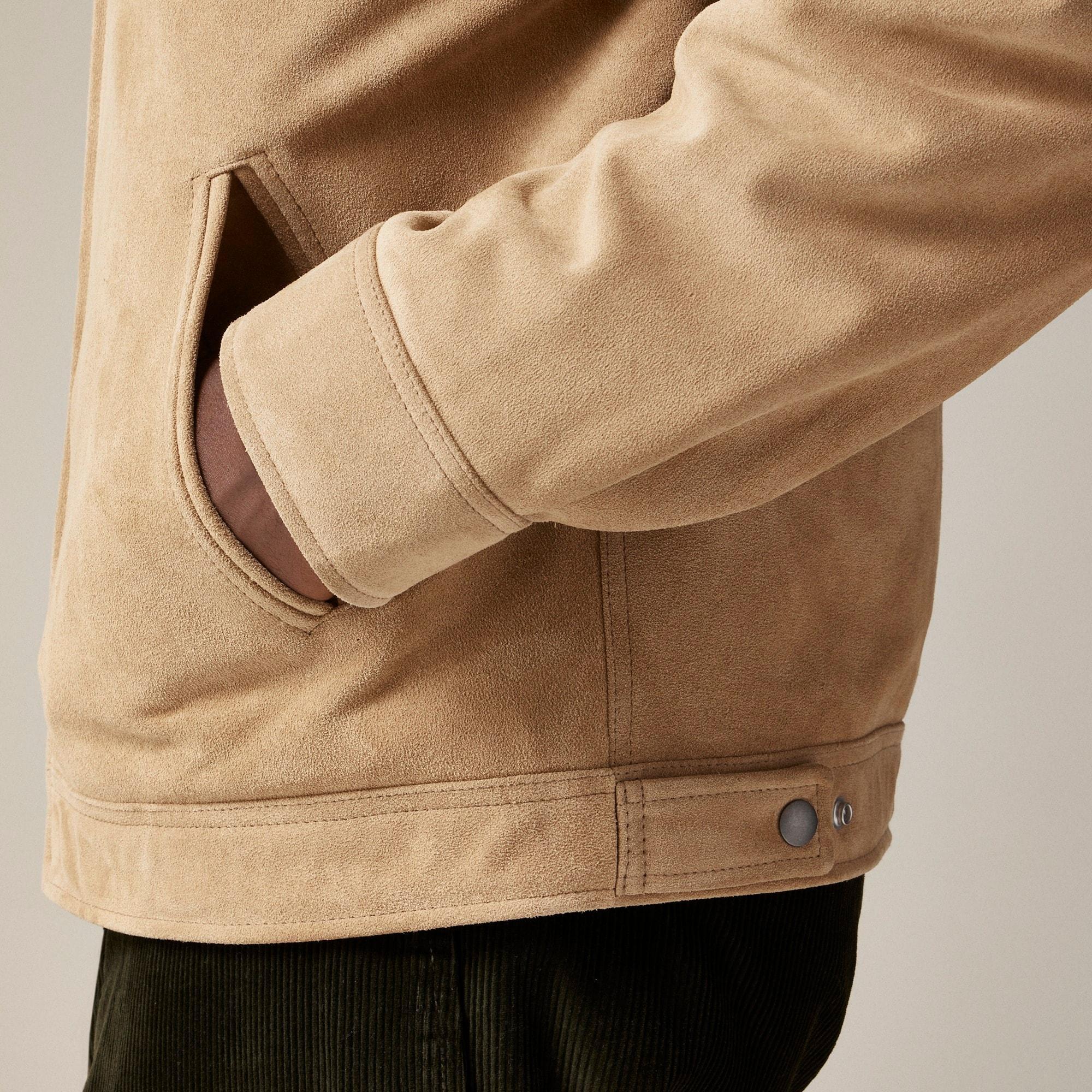 Limited-edition Wallace & Barnes work jacket in Italian suede Product Image