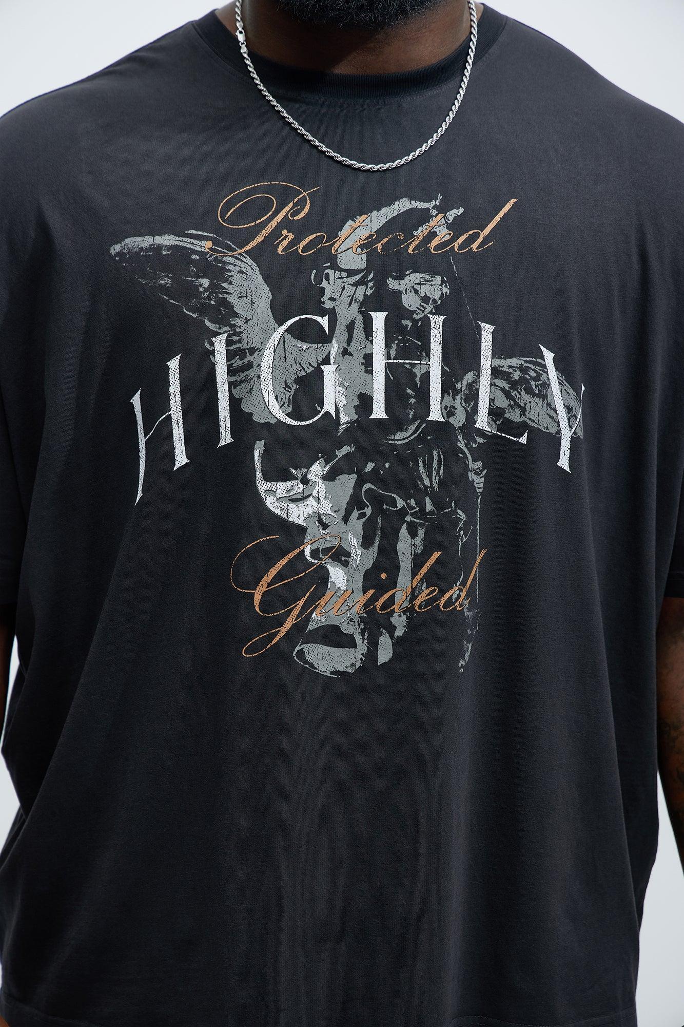 Highly Guided Oversized Short Sleeve Tee - Black Product Image