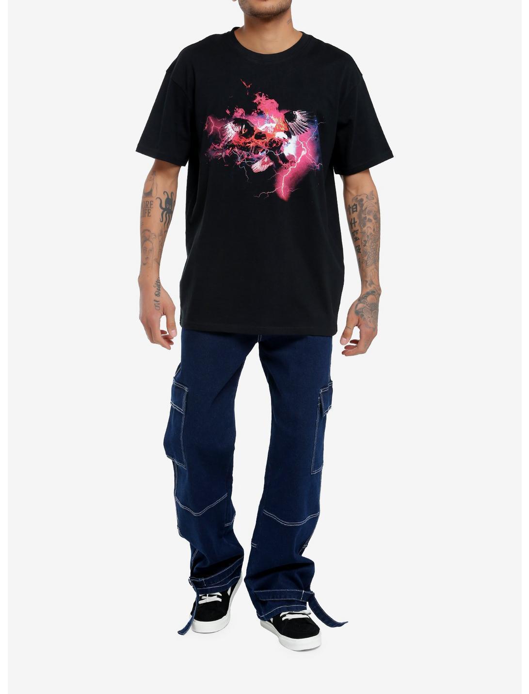 Eagle On Fire Oversized T-Shirt Product Image