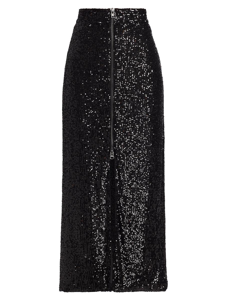 Womens Rhea Sequined Maxi Skirt Product Image