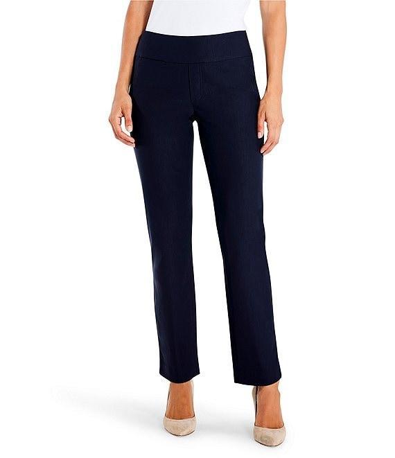NIC + ZOE Wonderstretch Woven Straight Leg Pull-On Pants Product Image