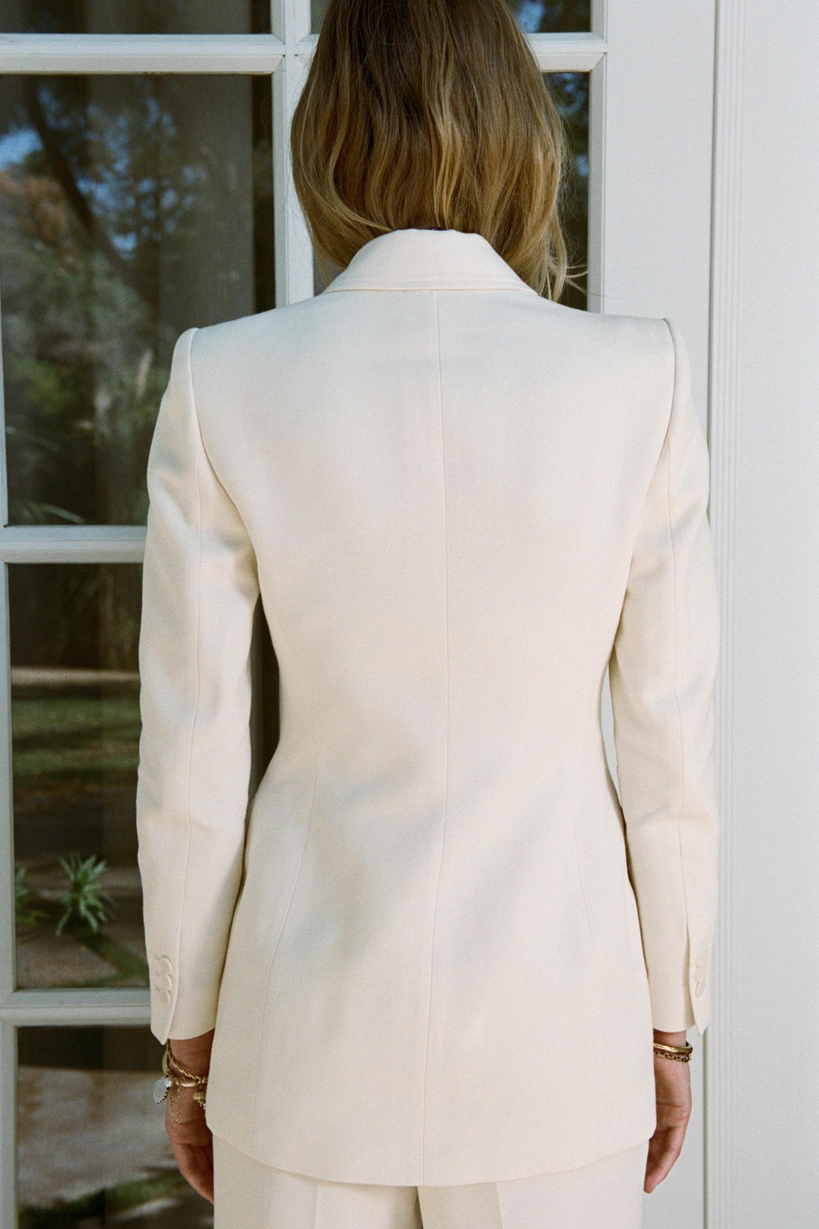 DOUBLE BREASTED LONG BLAZER Product Image