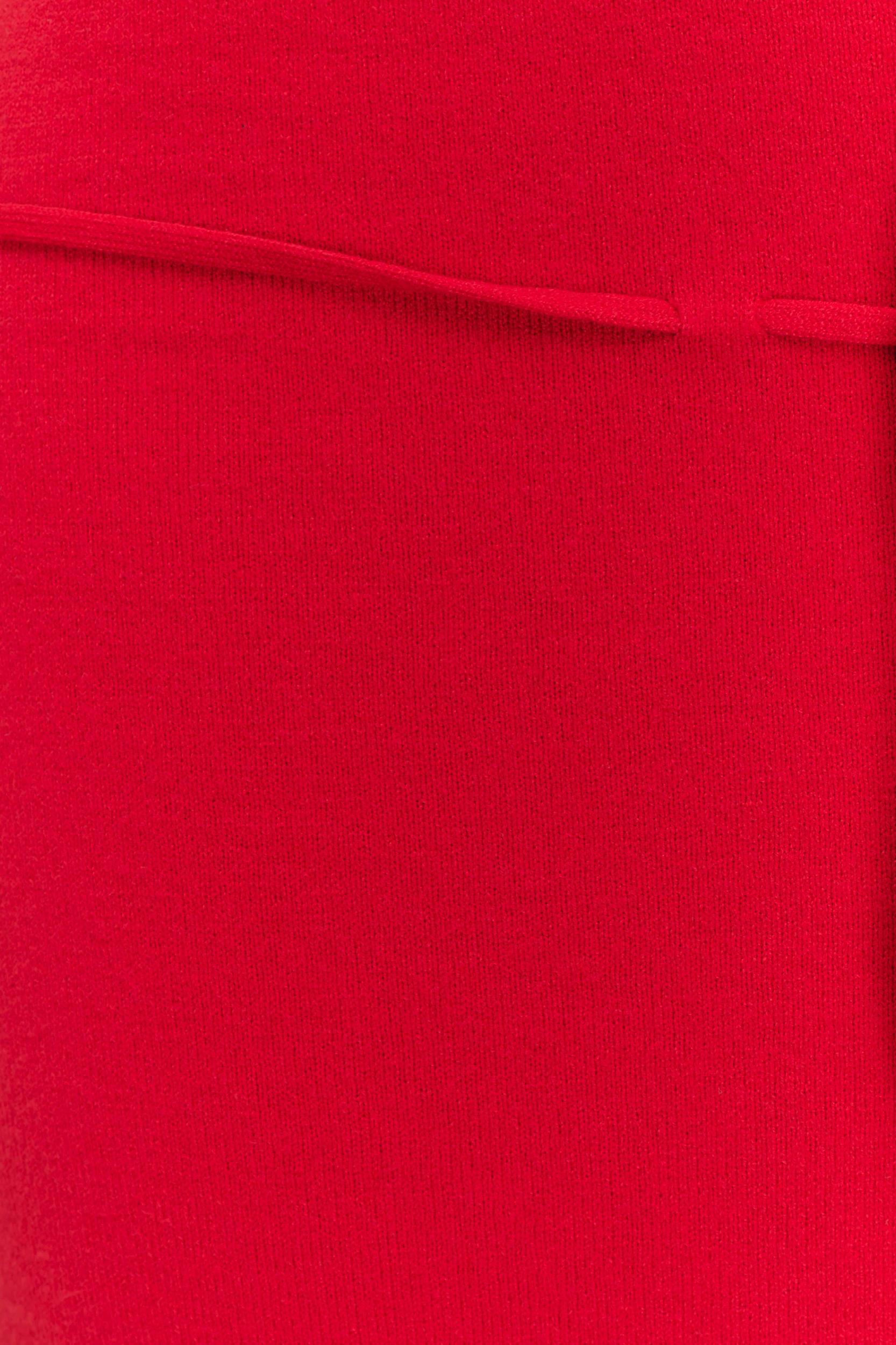 Polly Off Shoulder Long Sleeve Knit Top - Red Product Image