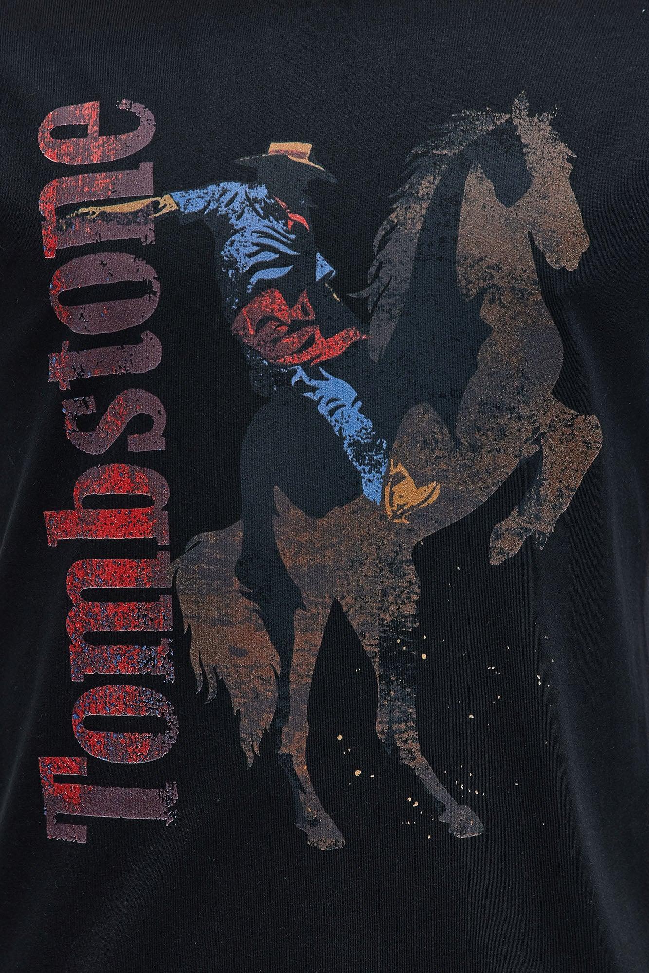 Tombstone Cowboy Short Sleeve Tee - Black Product Image
