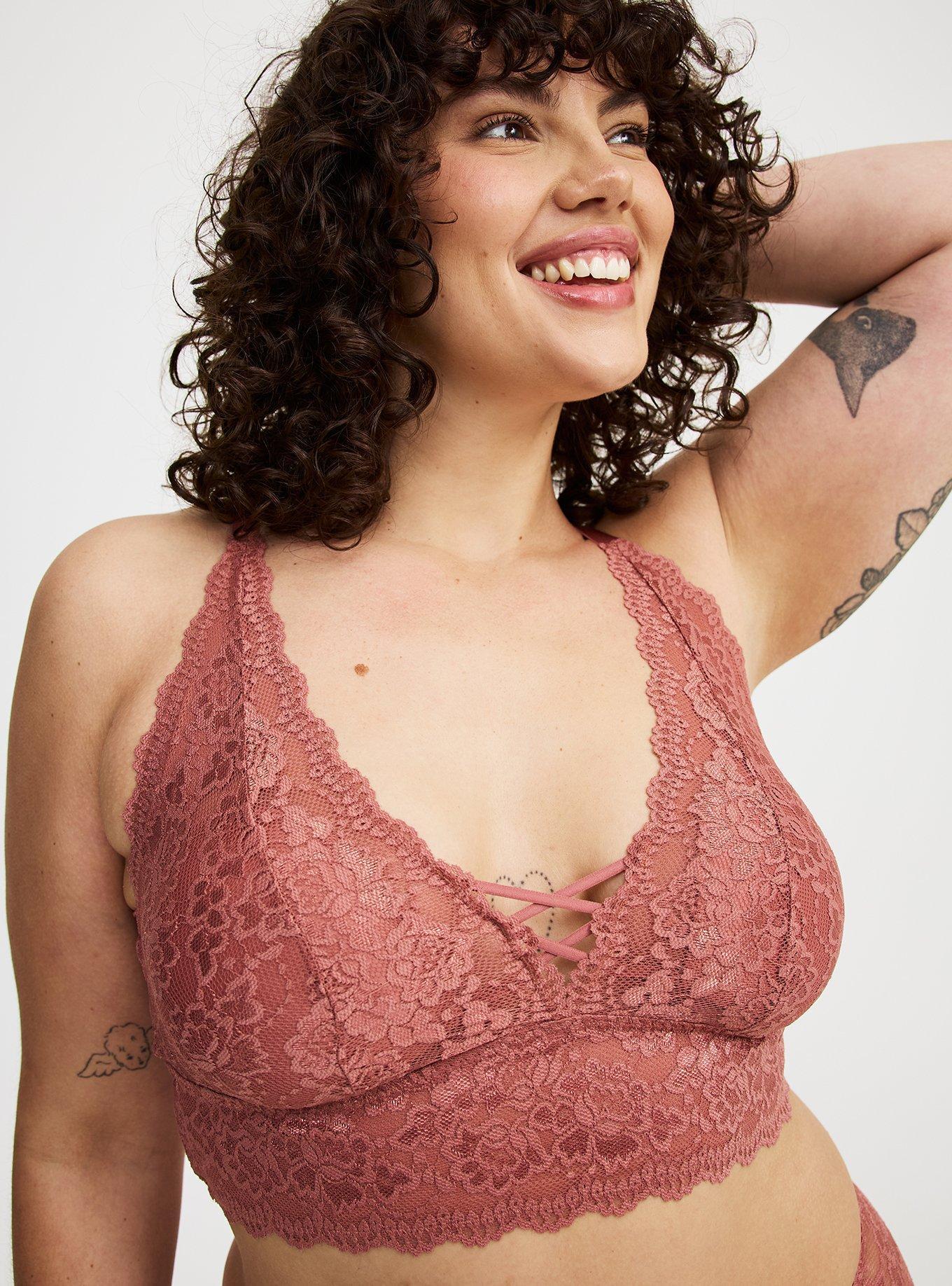 Lace Crisscross Bralette Product Image