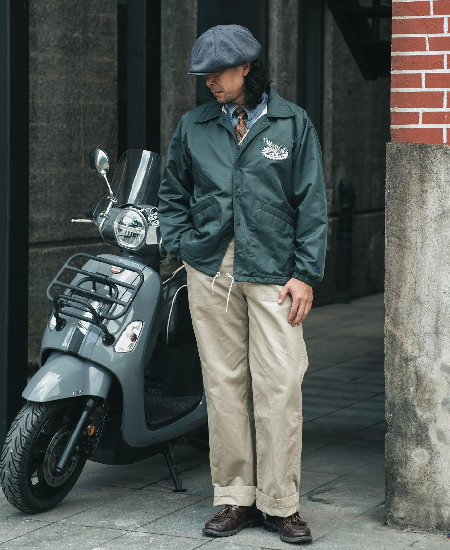 Logo-Appliqued Nylon Coach Jacket - Green Product Image