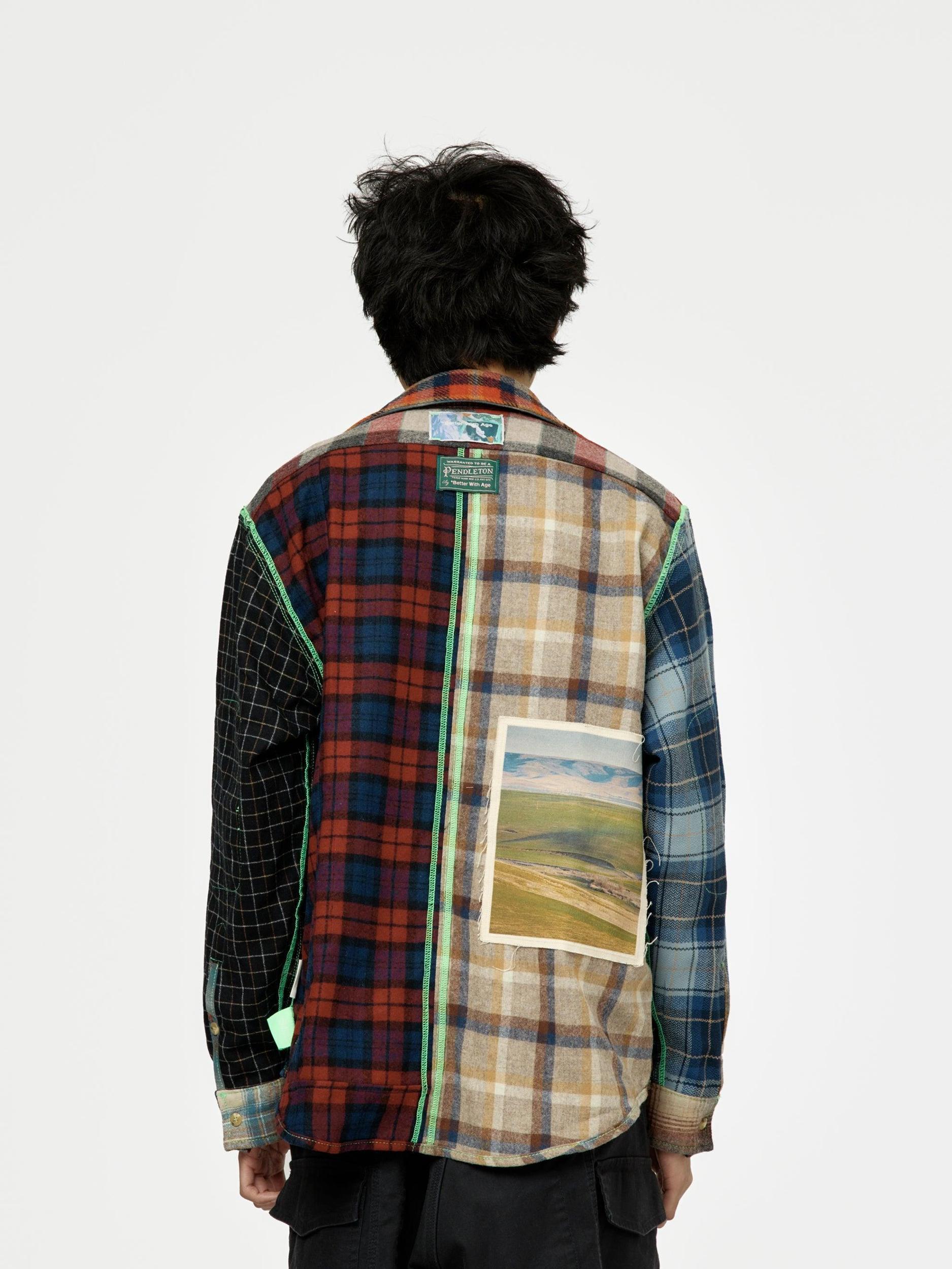 Whitney Reversible Flannel Overshirt (Multi) Product Image