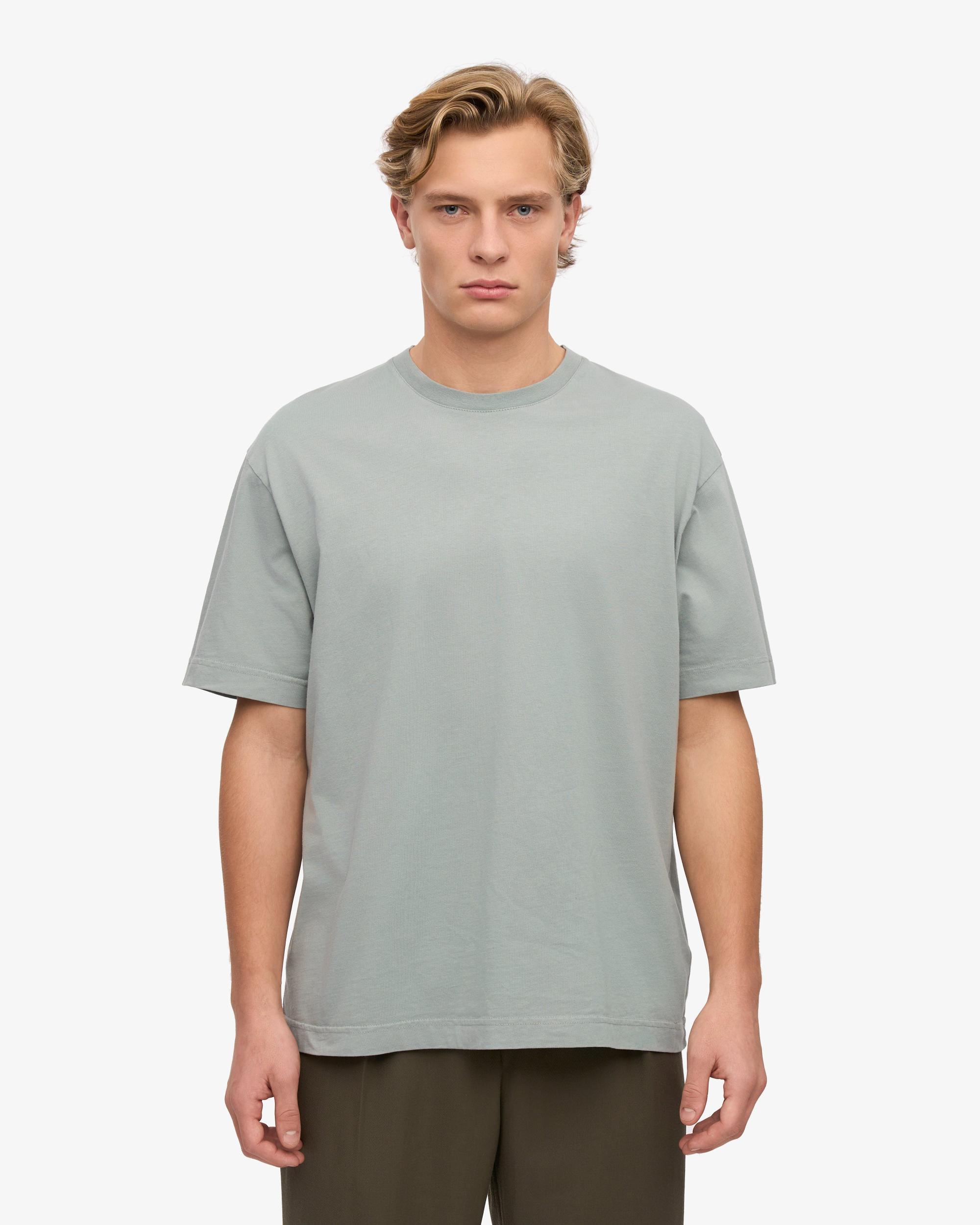 Oversized Organic T-Shirt - Steel Blue Product Image