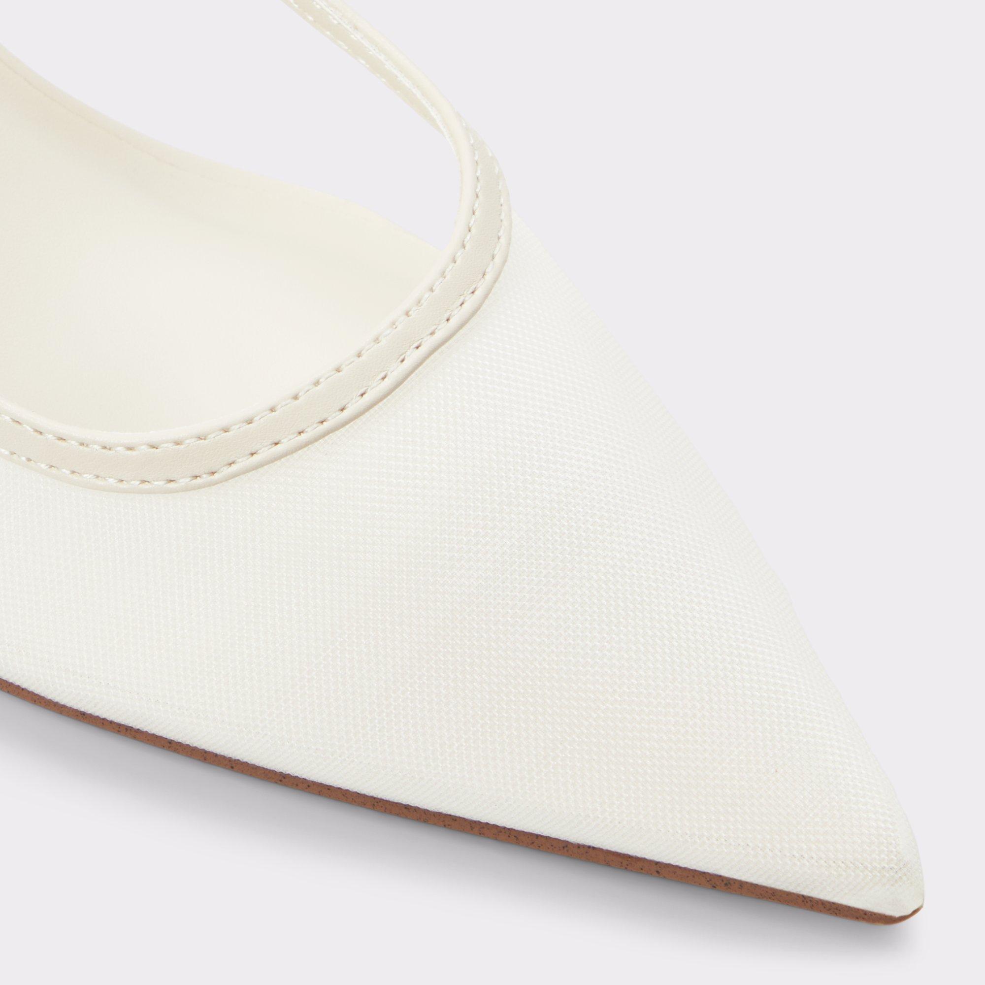 ALDO Maxina - Women's Kitten Heel - White, Size 8.5 Product Image