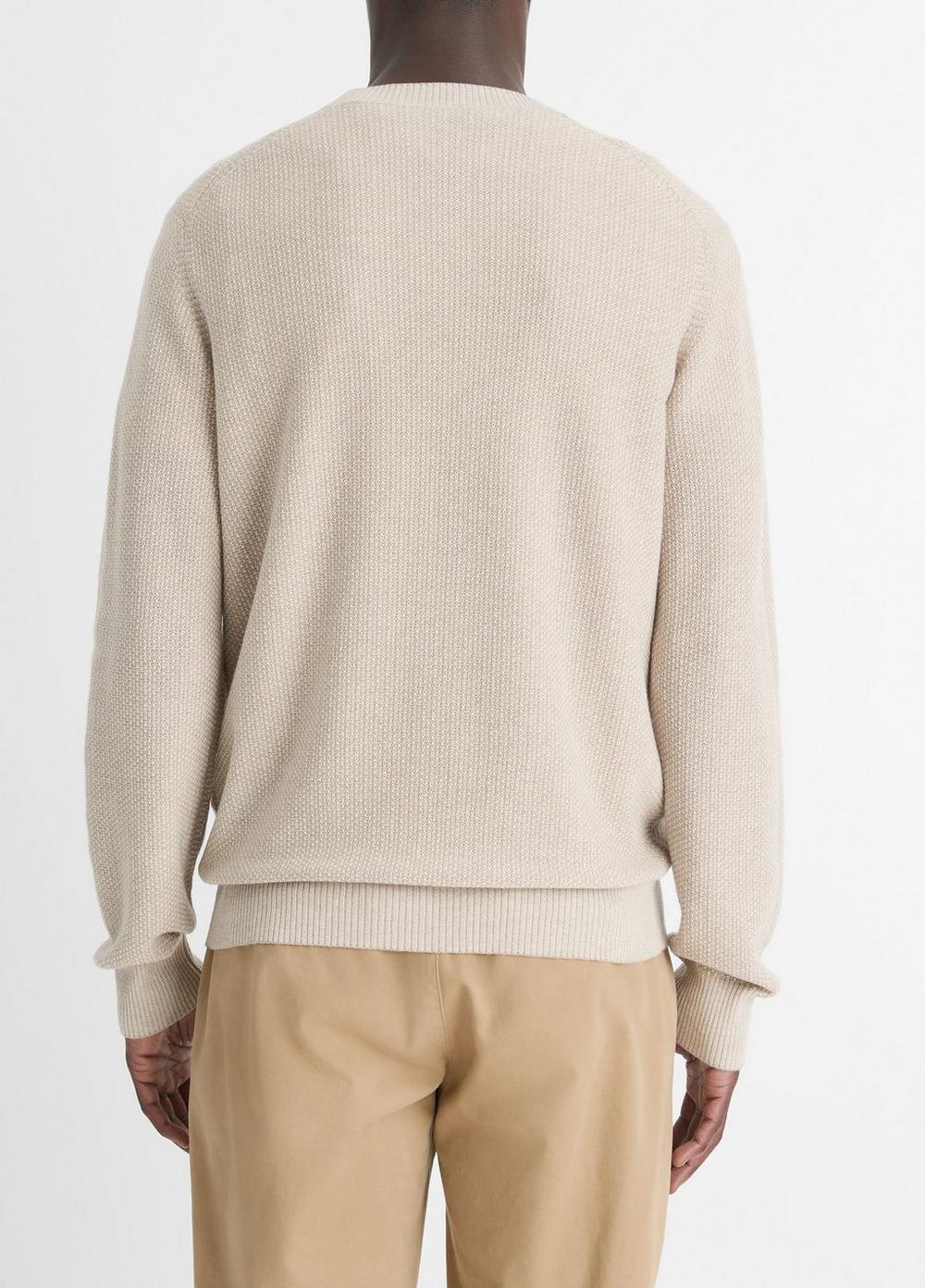 Geo-Jacquard Wool-Blend Crew Neck Sweater Product Image