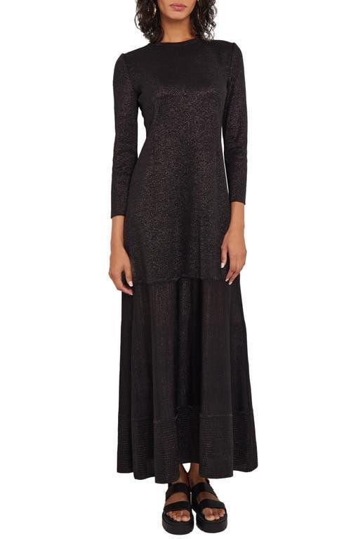 Womens Shimmer Knit Maxi Dress Product Image