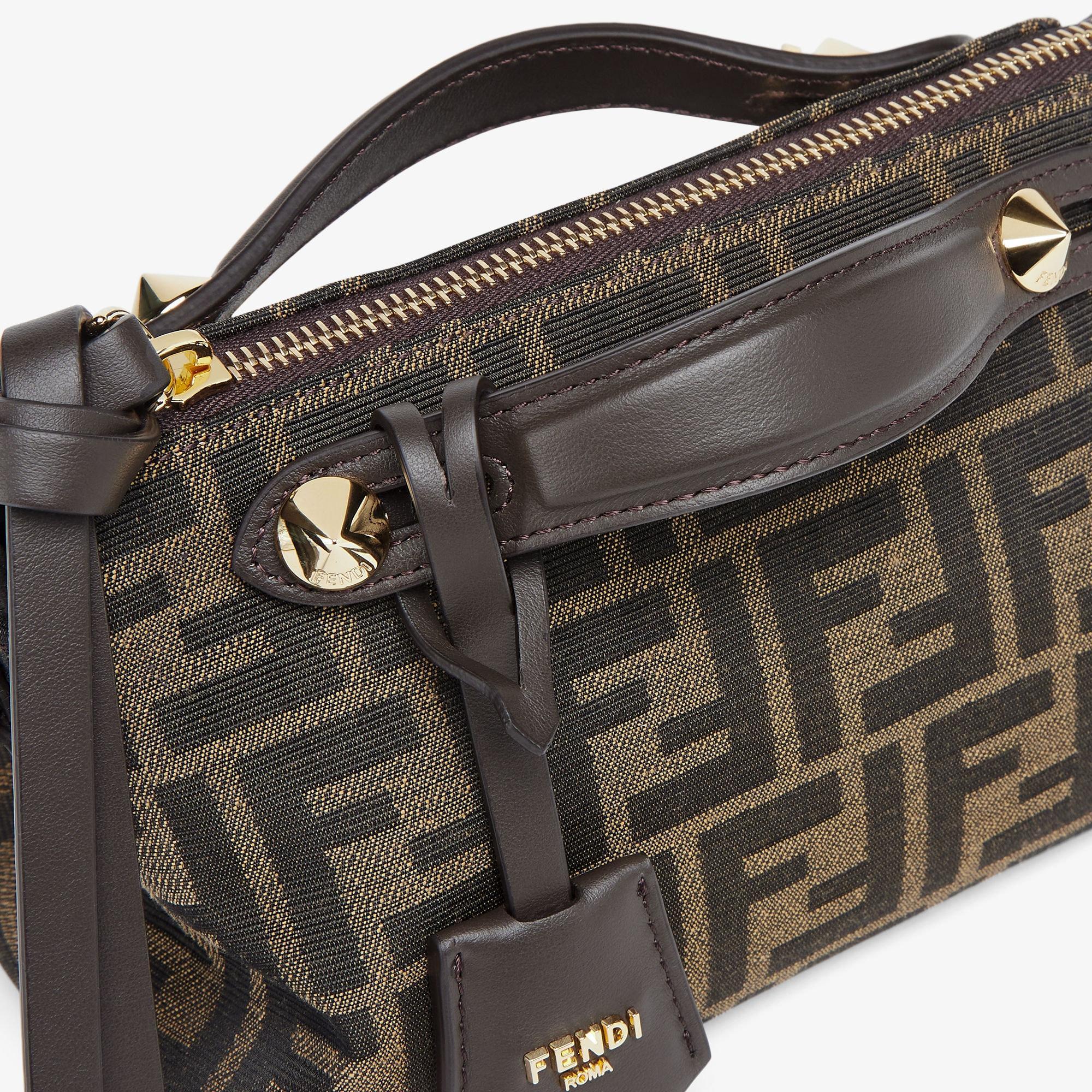 By The Way Soft MiniBrown FF jacquard fabric mini bag Product Image