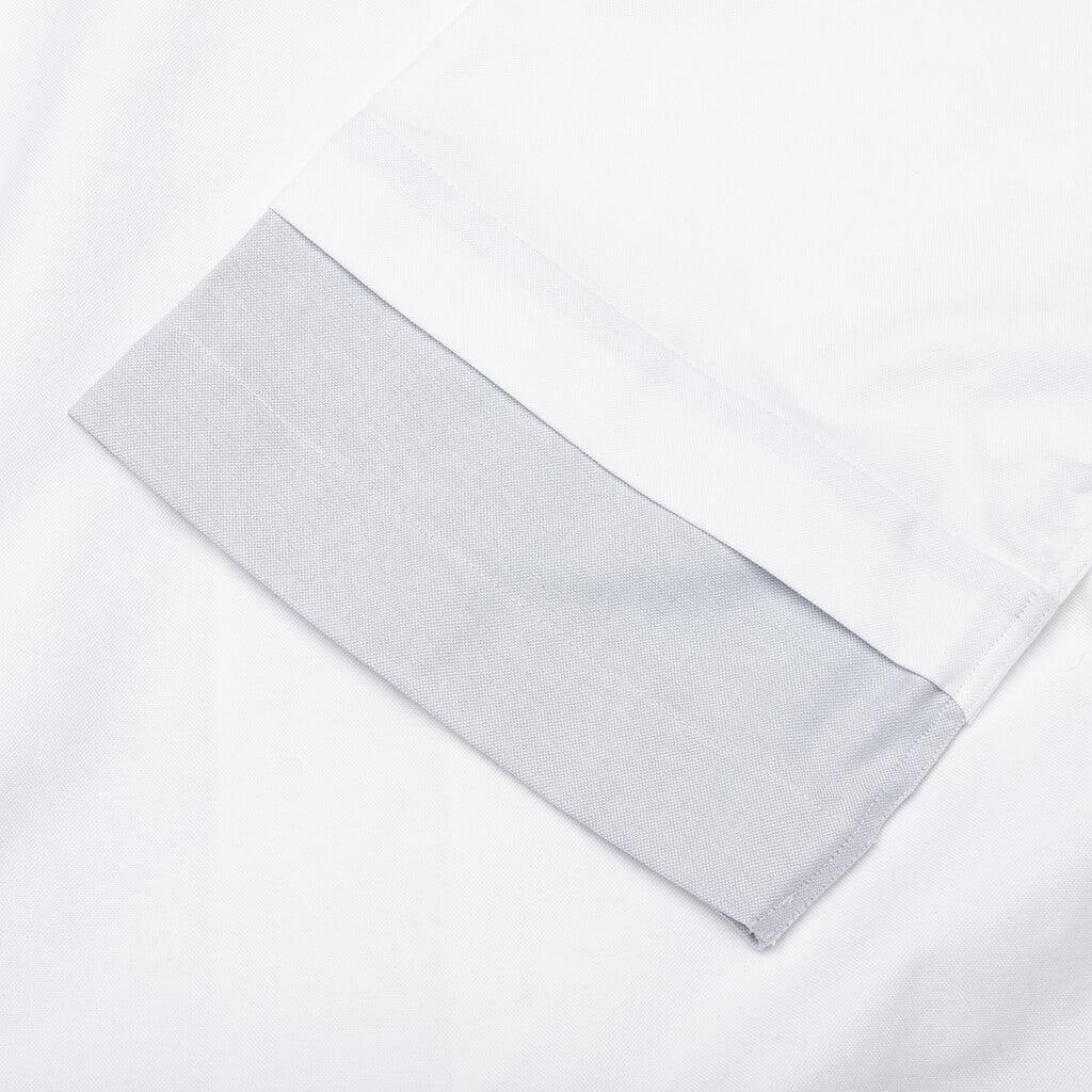 Double Layer Short Sleeve Shirt - White Male Product Image