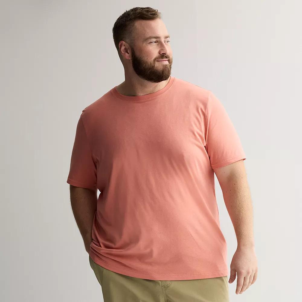Big & Tall Sonoma Goods For Life® Short Sleeve Crewneck T-Shirt, Men's, Size: 3XB, Pink Product Image
