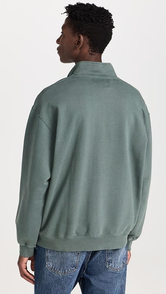 Madewell Woodland Brushed Terry 1/4 Zip Sweatshirt | Shopbop Product Image