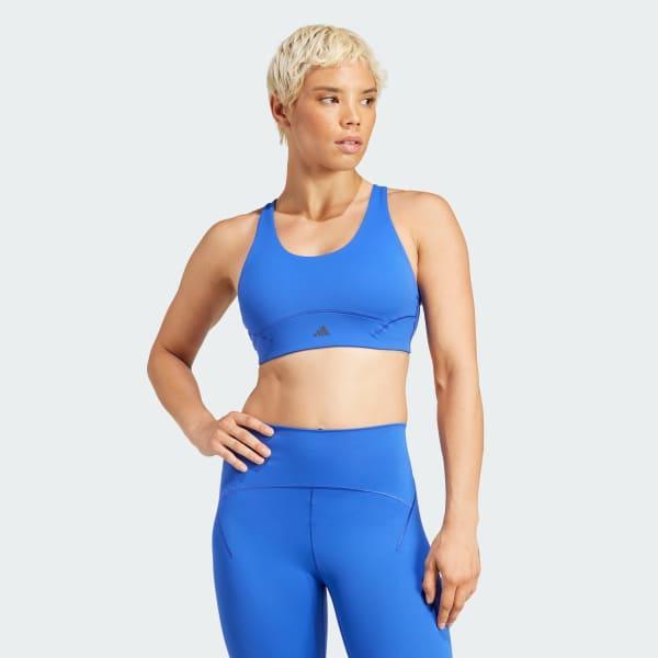 adidas All Me Luxe Medium-Support Bra Core Black 2XS C-D Womens Product Image