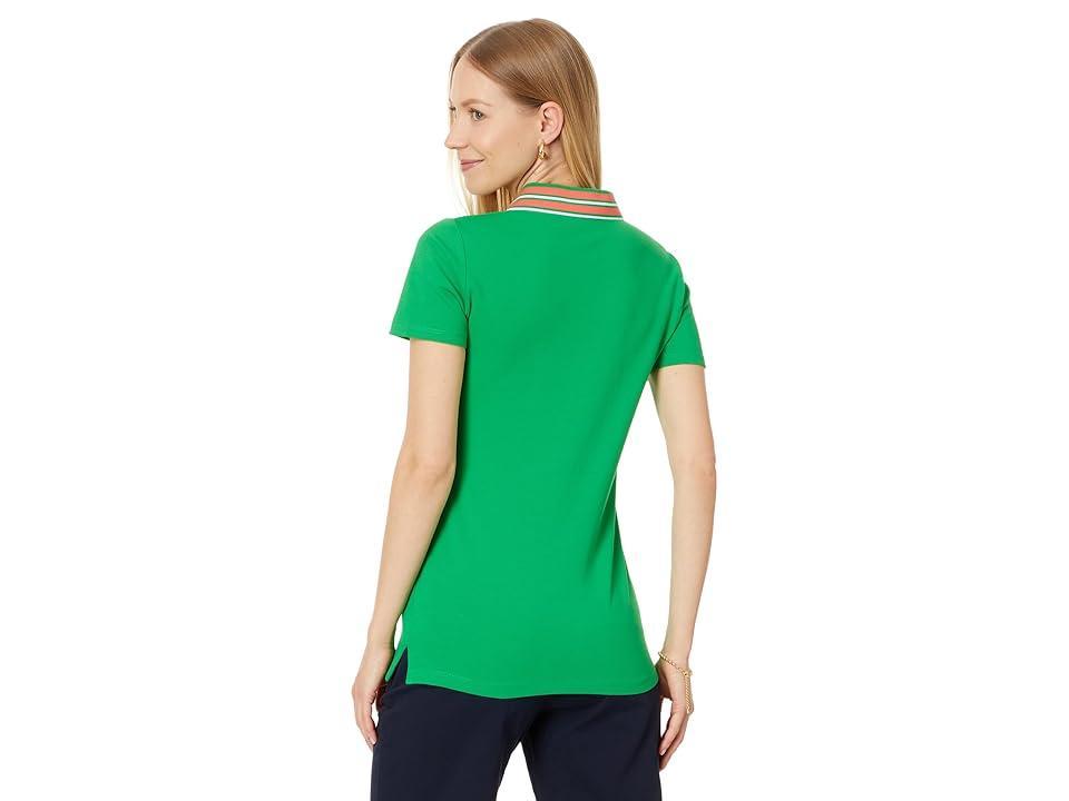 Tommy Hilfiger Solid Polo With Tipping (Fern) Women's Clothing Product Image