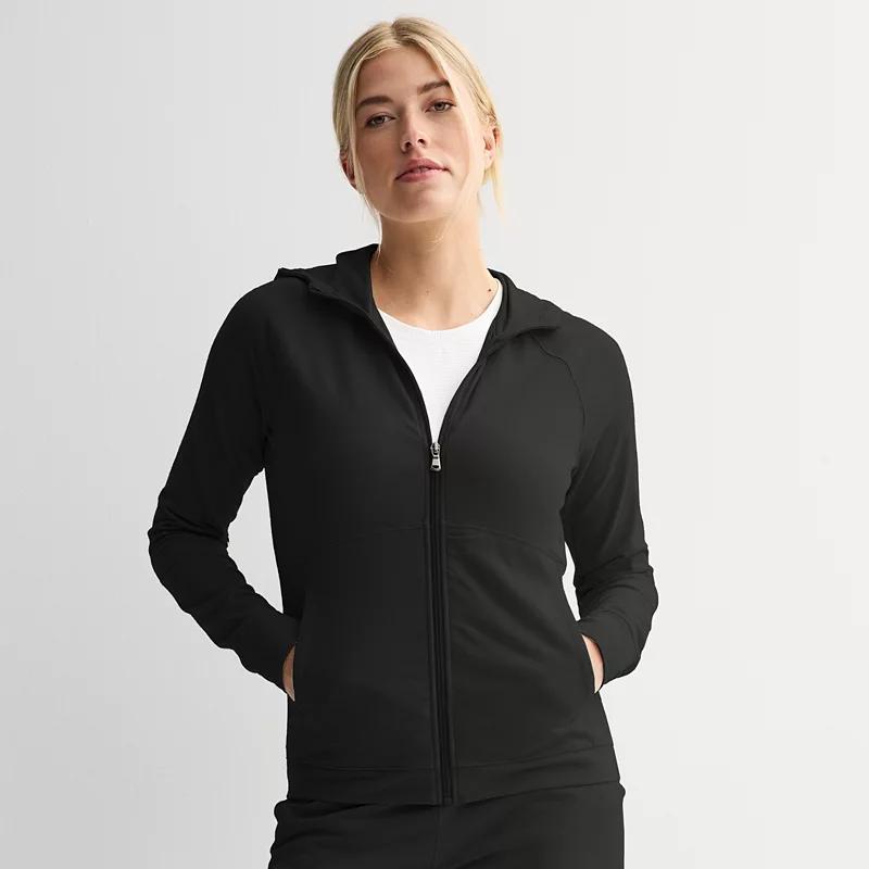 Petite Tek Gear Essential Zip-Up Hooded Jacket, Womens Product Image