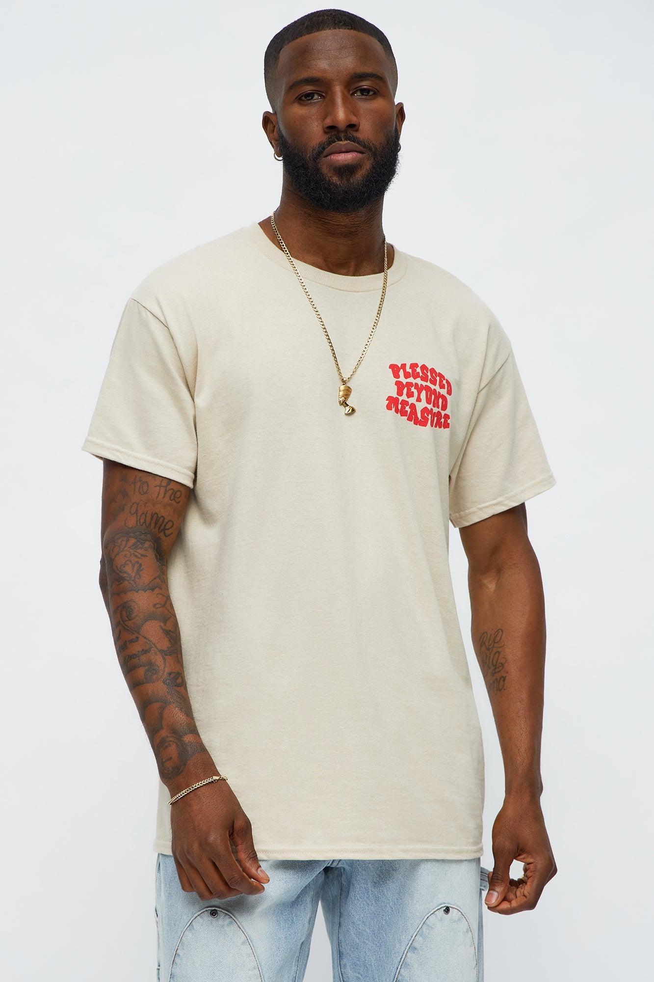 Blessed Beyond Pleasure Short Sleeve Tee - Sand Product Image