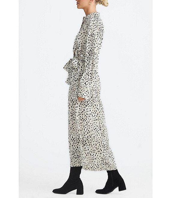 Brave + True Long Sleeve Split V Neckline Sampson Maxi Shirt Dress Product Image