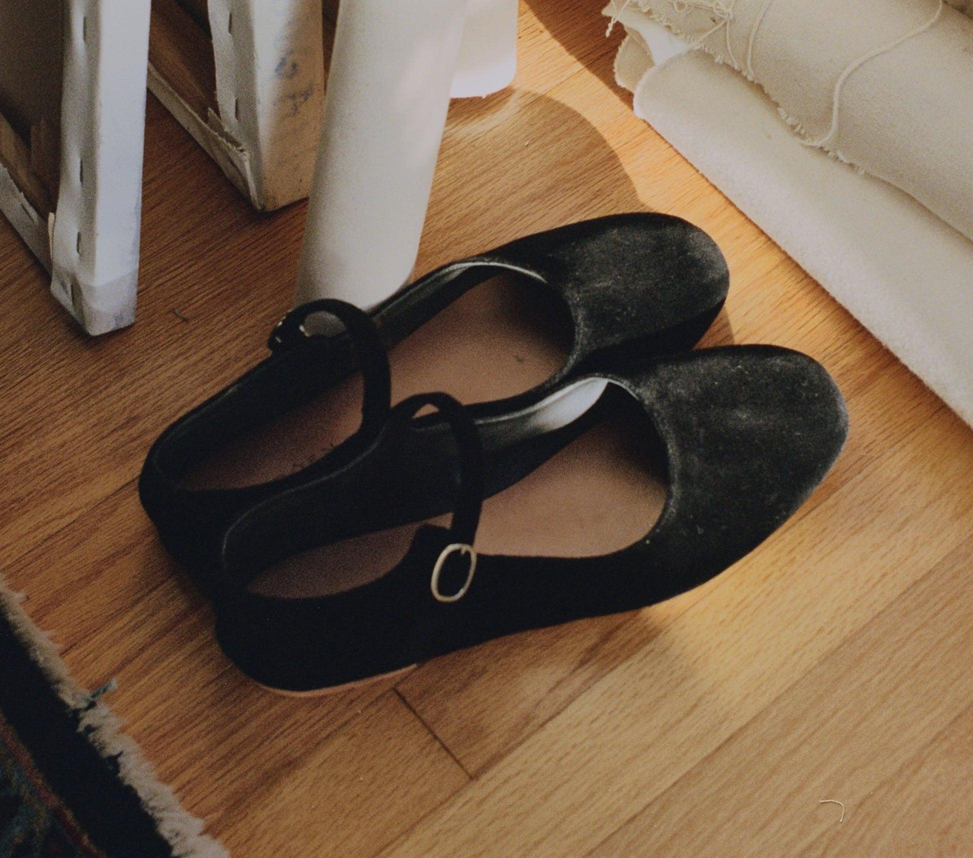 MARY JANE SLIPPER -- BLACK Product Image