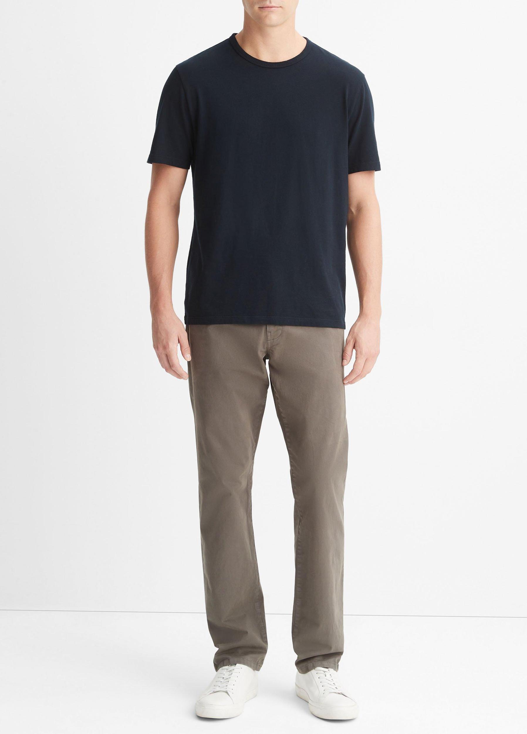 Mens Garment Dye Cotton T-Shirt Vince Product Image