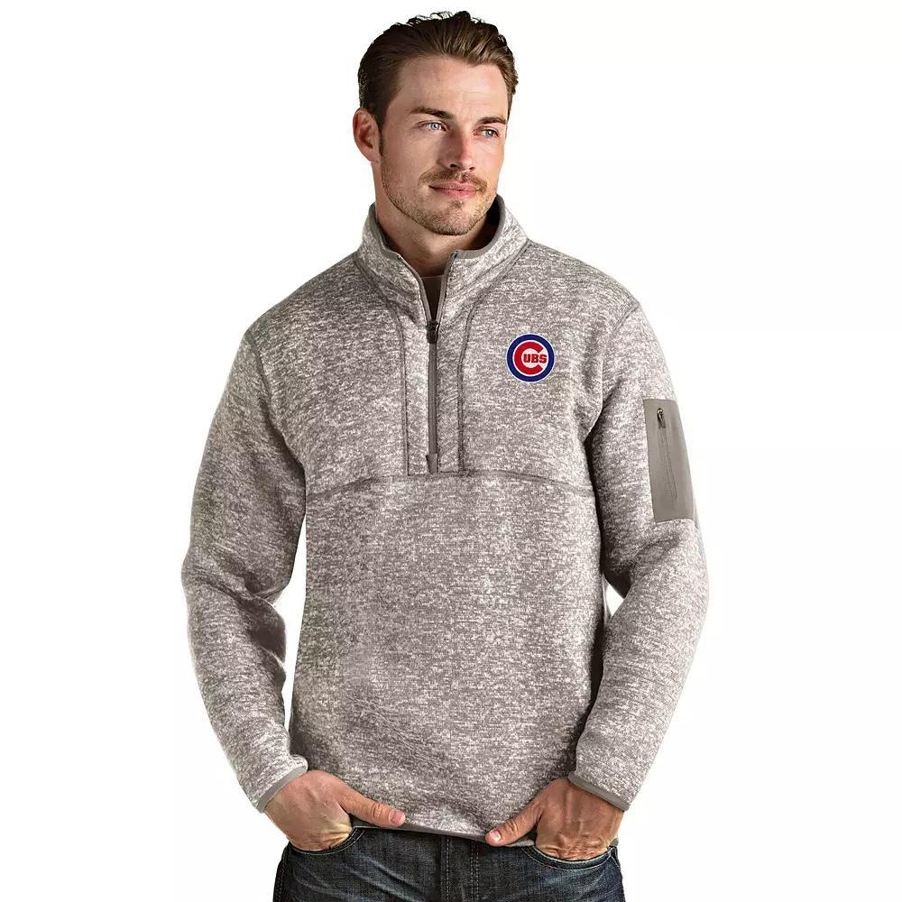 Men's Oakland Athletics 1/4 Zip Pullover Sweater, Size: Medium, Beige Product Image
