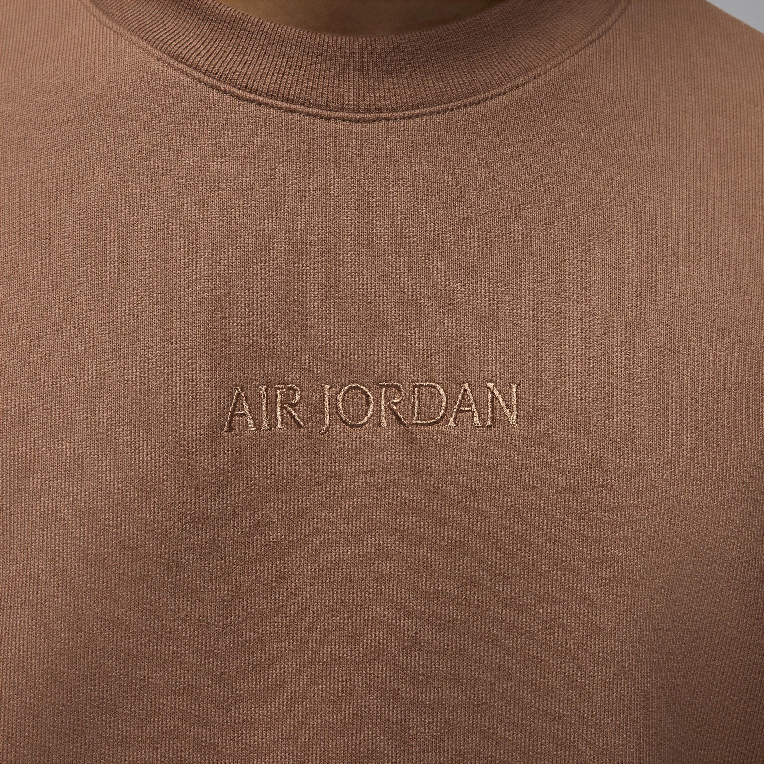 Men's Air Jordan Wordmark Fleece Crew-Neck Sweatshirt Product Image