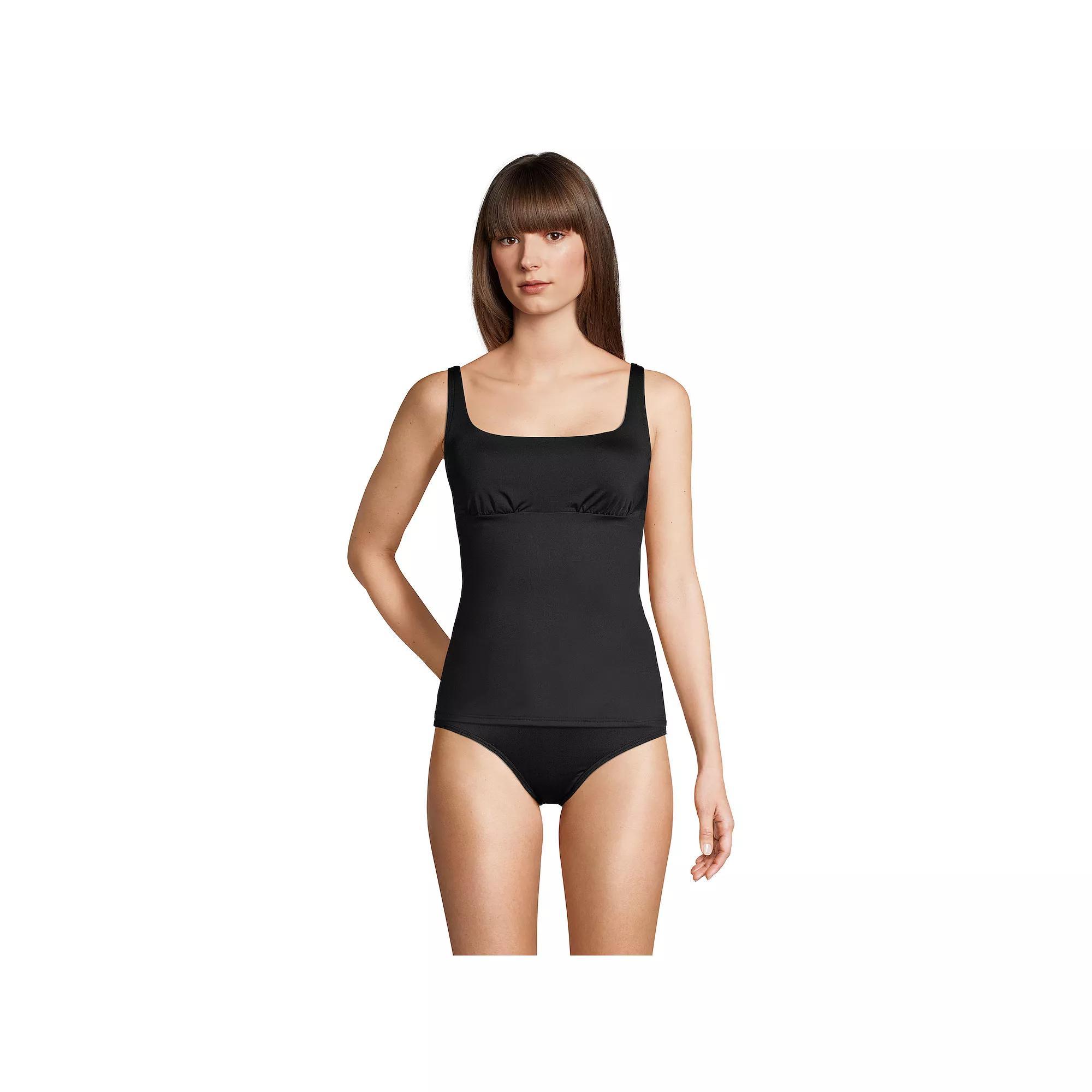Womens Lands End DD-Cup UPF 50 Squareneck Underwire Tankini Top Product Image