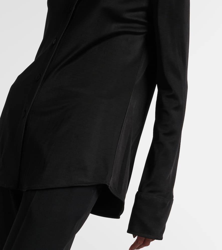 JIL SANDER Hemd Aus Jersey In Schwarz Product Image