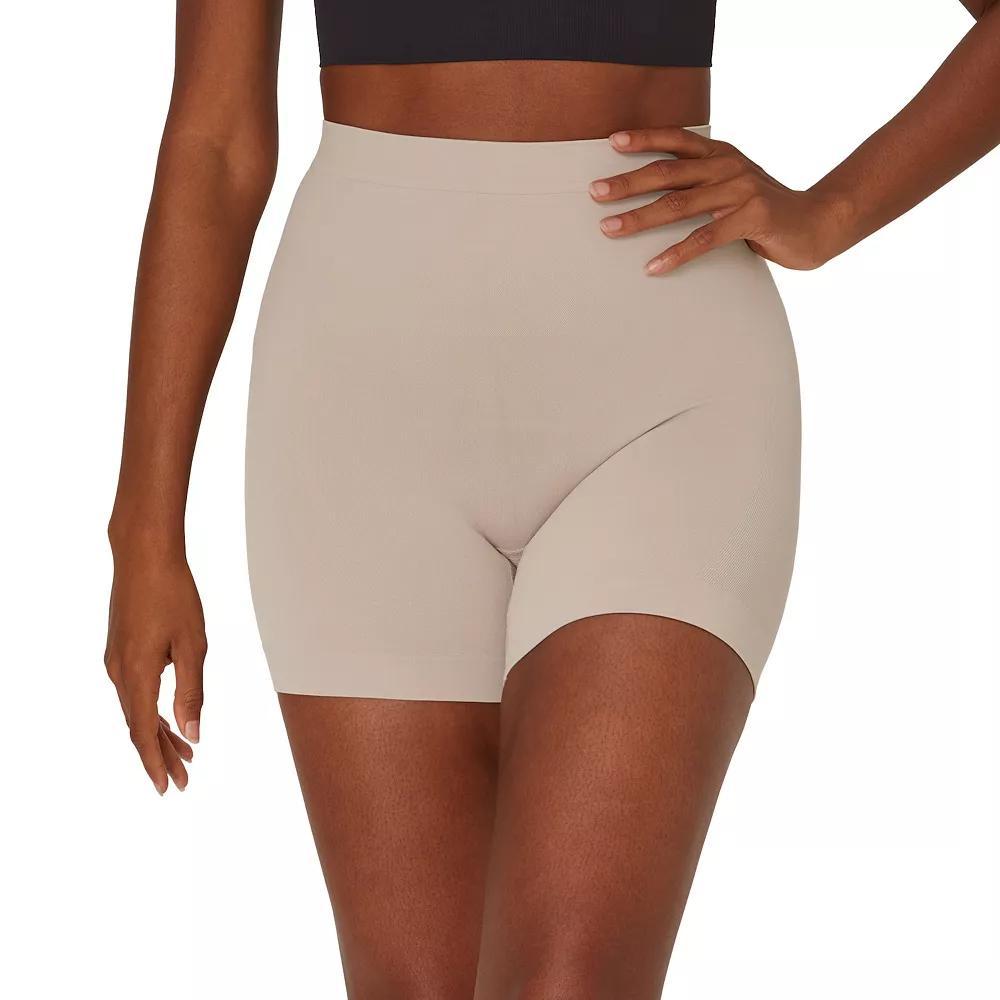 Women's Maidenform® Seamless Mid-Waist Thigh Slimmer DMS831, Size: Small, Evening Blush Product Image