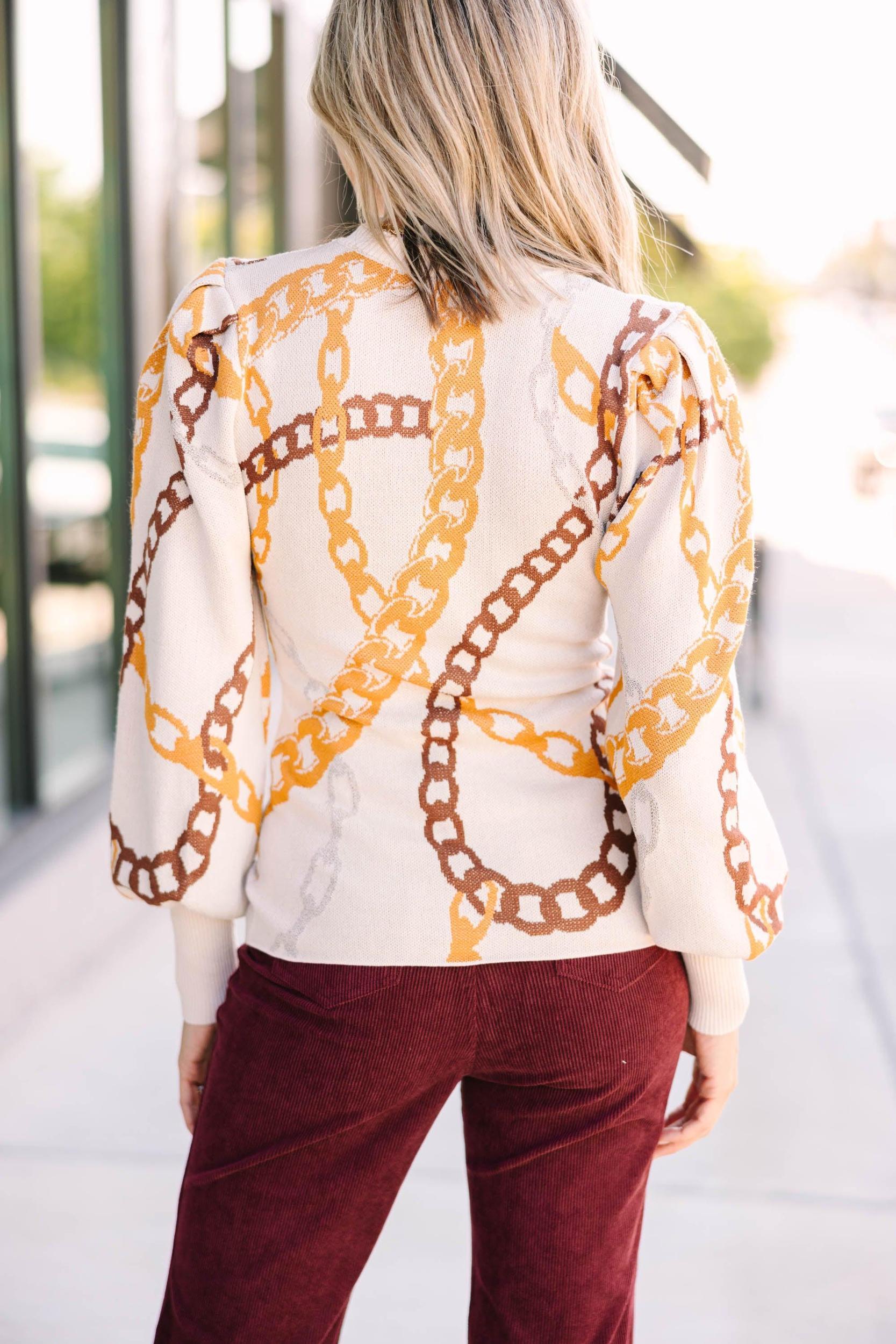 Chained To The Rhythm Ivory White Sweater Female Product Image