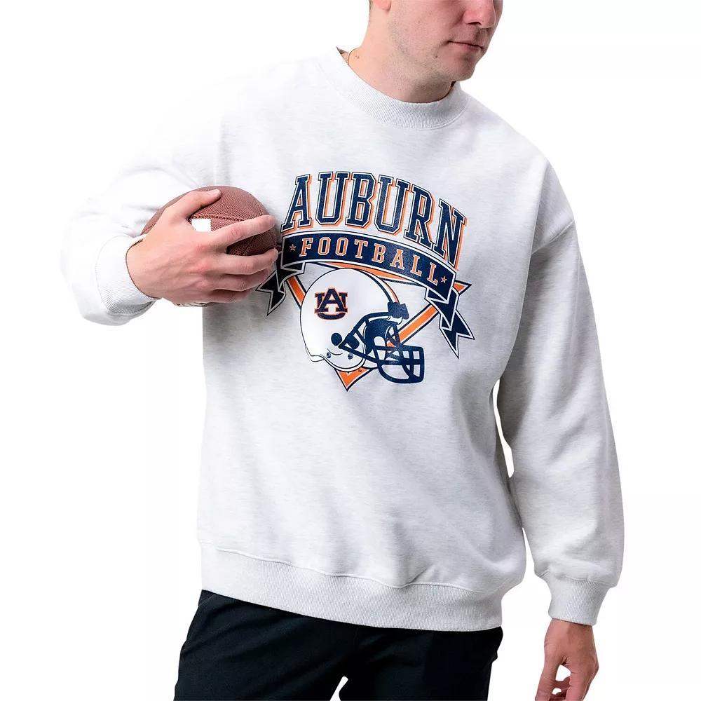 Women's Established & Co. Ash Auburn Tigers Logo Pullover Sweatshirt, Size: Small, Black Product Image