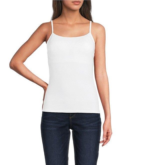 Modern Movement Step-In Sleeveless Square Neck Shelf-Bra Cami Product Image